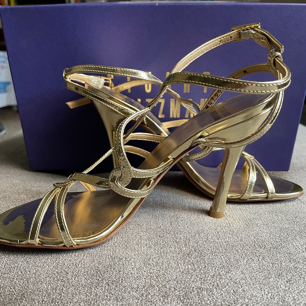 Stuart Weitzman Gold Heels
